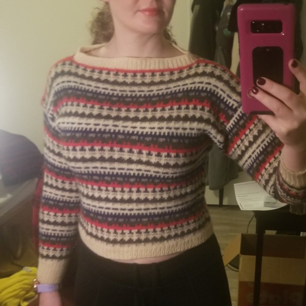wool hand knitted sweater
